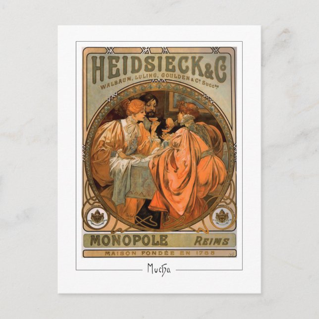 Alphonse Mucha #218 - Carte postale Art (Devant)