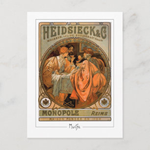 Alphonse Mucha #218 - Carte postale d'art fin