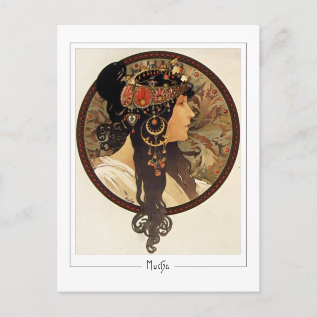 Alphonse Mucha #401 - Fine Art Postcard (Front)
