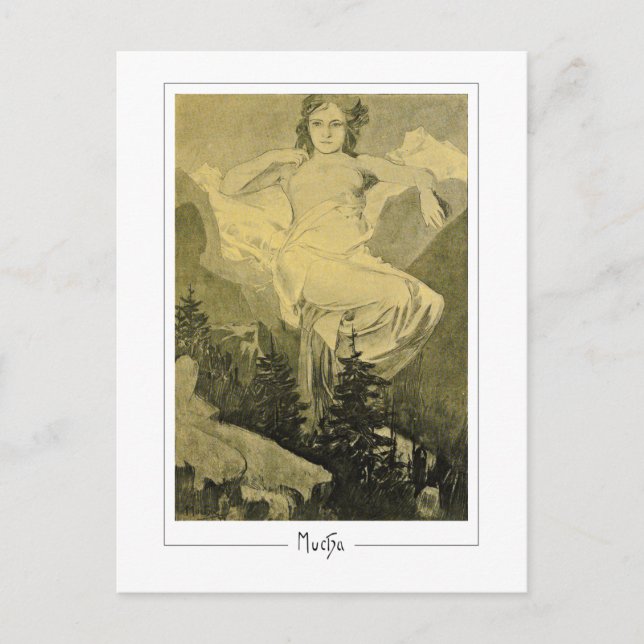 Alphonse Mucha #404 - Fine Art Postcard (Front)