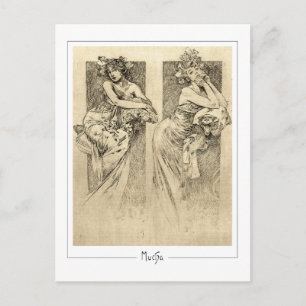 Alphonse Mucha #49 - Carte postale d'art fin