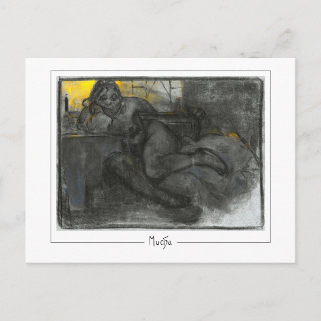 Alphonse Mucha #5 - Fine Art Postcard (Front)