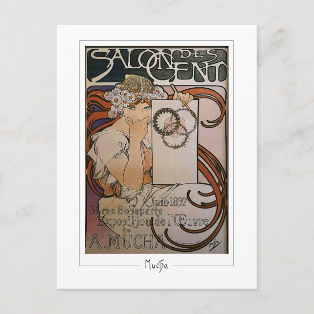 Alphonse Mucha #93 - Fine Art Postcard (Front)