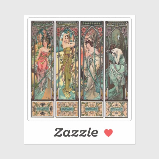 Alphonse Mucha art, art nouveau,vintage,females,be (Sheet)