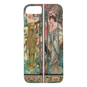 Alphonse Mucha art, art nouveau,vintage,females,be Case-Mate iPhone Case