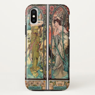 Alphonse Mucha art, art nouveau,vintage,females,be Case-Mate iPhone Case