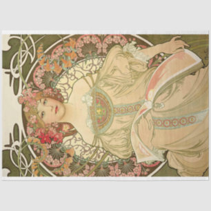 Alphonse Mucha Art Deco Art Nouveau Decoupage Tissue Paper