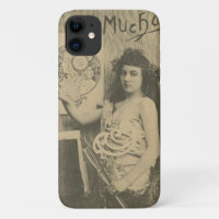 Alphonse mucha art nouveau art model photograph 