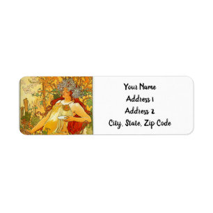Alphonse Mucha Art Nouveau Automne