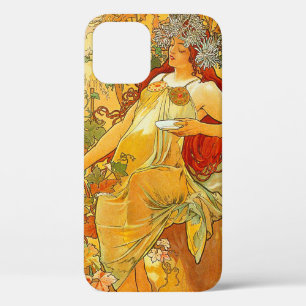 Alphonse Mucha Art Nouveau Autumn iPhone 12 Case