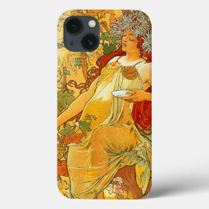 Alphonse Mucha Art Nouveau Autumn iPhone 13 Case