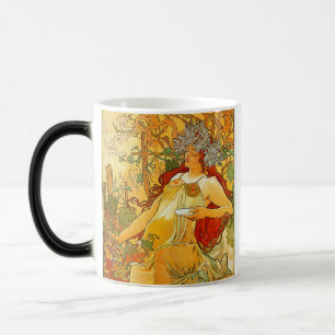 Alphonse Mucha Art Nouveau Autumn Magic Mug