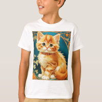 Alphonse Mucha Art Nouveau Cat