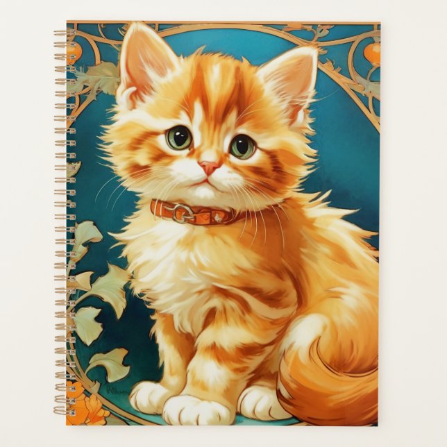 Alphonse Mucha Art Nouveau Chat (Devant)