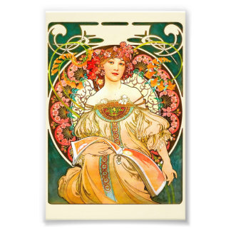 Alphonse Mucha Art Nouveau Daydream Photo Print