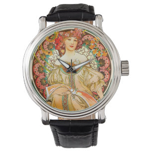 Alphonse Mucha Art Nouveau Daydream Watch