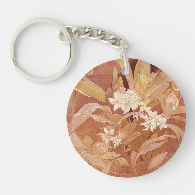 Alphonse Mucha Art Nouveau Détail floral (Devant)