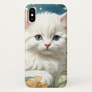 Alphonse Mucha Art Nouveau Kitten Case-Mate iPhone Case