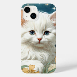 Alphonse Mucha Art Nouveau Kitten Case-Mate iPhone 14 Case