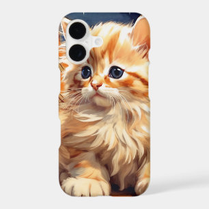 Alphonse Mucha Art Nouveau Orange Cat