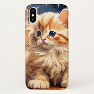 Alphonse Mucha Art Nouveau Orange Cat Case-Mate iPhone Case