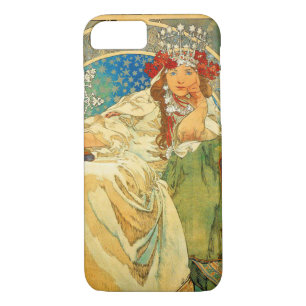 Alphonse Mucha Art Nouveau Princess Hyacinth Case-Mate iPhone Case