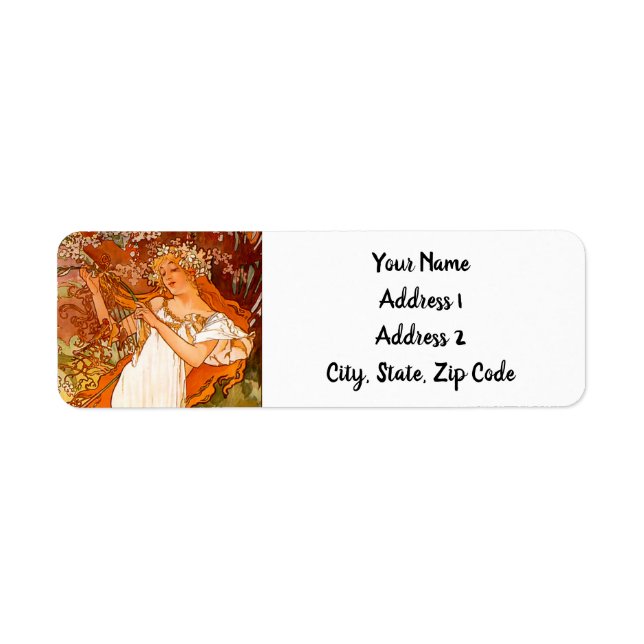 Alphonse Mucha Art Nouveau Spring (Front)