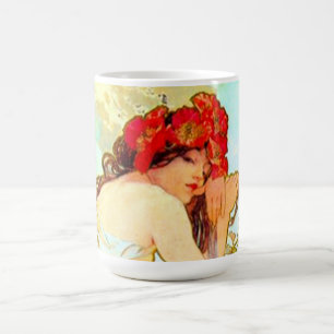 Alphonse Mucha Art Nouveau Summer Magic Mug