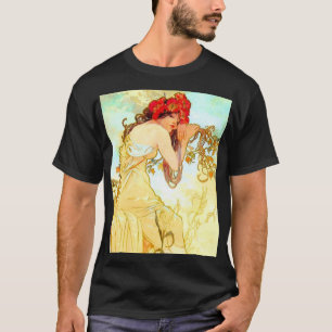Alphonse Mucha Art Nouveau Summer T-Shirt