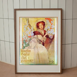 Alphonse Mucha Art Nouveau vintage poster
