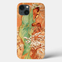 Alphonse Mucha Art Nouveau Winter