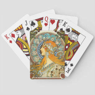 Alphonse Mucha Art Nouveau Zodiac Playing Cards