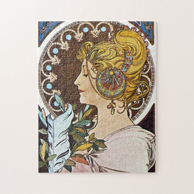 Alphonse Mucha Artwork Jigsaw Puzzle (Vertical)