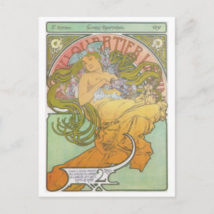 Alphonse Mucha - Au Quartier Latin Carte postale