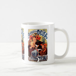 Alphonse Mucha , Bières de la Meuse , 1897 Coffee Mug