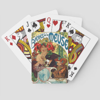 Alphonse Mucha Bieres De La Meuse Playing Cards