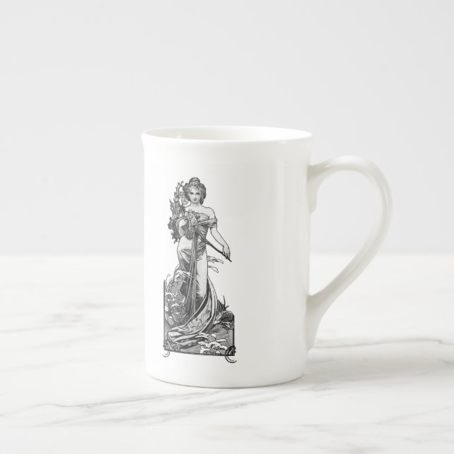 Alphonse Mucha Broken Blossoms Bone China Mug (Right)