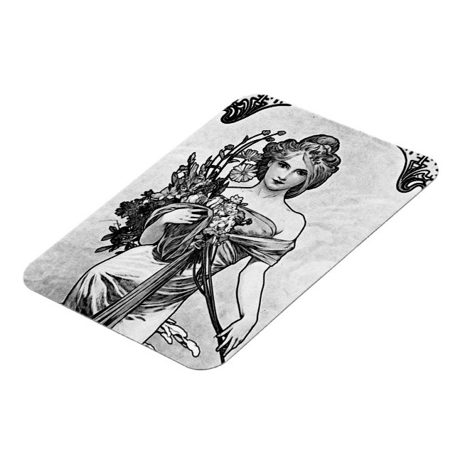Alphonse Mucha Broken Blossoms Magnet (Left Side)