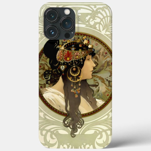 Alphonse Mucha - Byzantine Heads Brunette Case-Mate iPhone Case (Back)