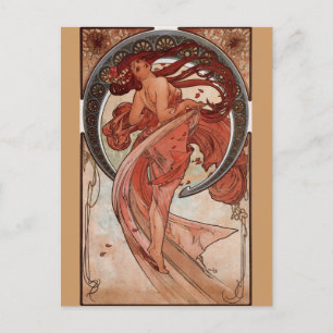 Alphonse Mucha, carte postale "Danse"