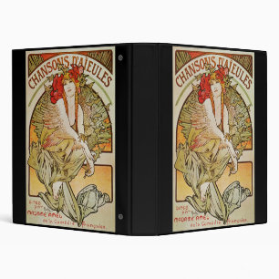 ALPHONSE MUCHA CHANSONS D`AJEULES BINDER