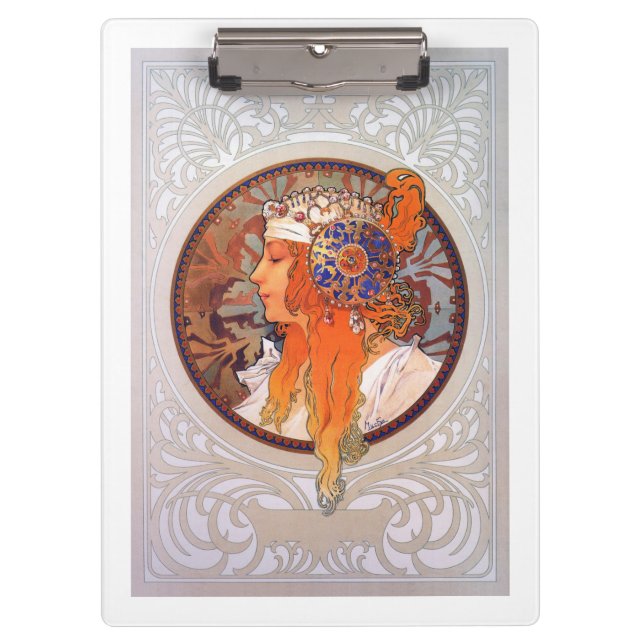 Alphonse Mucha Clipboard (Front)