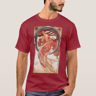 Alphonse Mucha Dance 1898 Art Nouveau Vintage T-Shirt
