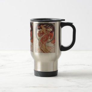 Alphonse Mucha , "Dance" Travel Mug