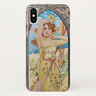 Alphonse Mucha Daybreak Art Nouveau iPhone X Case