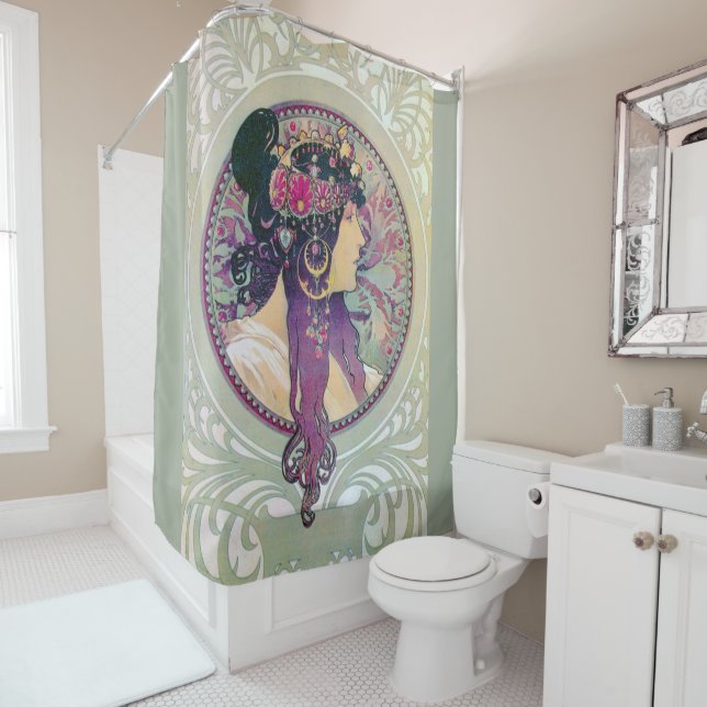Alphonse Mucha,Donna,art nouveau,vintage,elegant (In Situ)