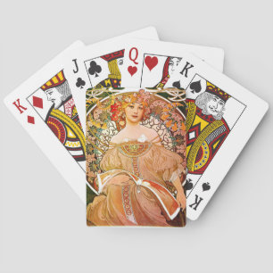 Alphonse Mucha Dreaming (Reverie) Playing Cards