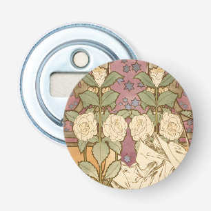 Alphonse Mucha Elegant Art Nouveau Stars Camellia  Bottle Opener