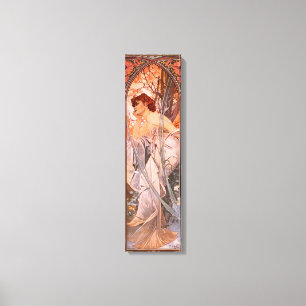 Alphonse Mucha Evening Reverie Canvas Poster Print