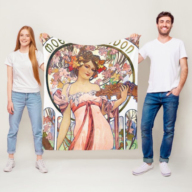 Alphonse Mucha Fleece Blanket (In Situ)